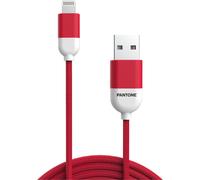 Celly PT-LCS001-5R1 Câble USB A vers Lightning 1.5m Rouge pour iPhone Compatible 2.4A