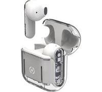 Celly SHEER Casque True Wireless Stereo (TWS) Ecouteurs Appels/Musique Transparent, Blanc Blanc G
