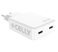 Celly SLIMTC2C65WWH chargeur d'appareils mobiles Ordinateur portable, Smartphone, Tablette Blanc Secteur Charge rapide Intérieure