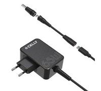 Celly Chargeur mural TCTIPS65WBK USB‑C 65 W + adaptateurs Noir