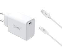 Celly TC1C18WLIGHTWH Chargeur pour appareils mobiles Smartphone, Smartwatch, Tablettes Blanc AC Intérieur