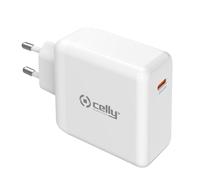 Celly TC1C65WGANWH Chargeur de batterie pour appareils portables Universal Blanc AC Intérieur