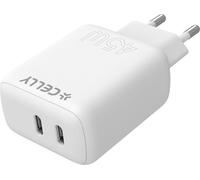 Celly TC2USBC45W - 2 chargeurs muraux USB-C 45W [PRO POWER].