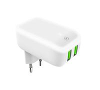 Celly TC2USBLEDWH Chargeur d'appareil mobile universel blanc AC Intérieur