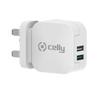 Celly Tc2usbturbouk Caricabatterie Per Dispositivi Mobili Bianco Interno