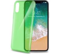 Celly UltraThin Silicone Case - Convient à Apple iPhone X / Xs - Coque arrière en TPU - Vert