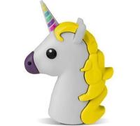 Celly UniCcorn Powerbank 2200mAh - Powerbank pour iPhone et Samsung, entre autres - Enfants - Blanc/jaune
