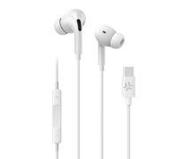 Celly UP1200TYPECWH écouteur/casque Avec fil Ecouteurs Appels/Musique USB Type-C Blanc