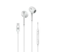 Celly UP1300TYPECWH casque Avec fil Ecouteurs Appels/Musique USB Type-C Blanc