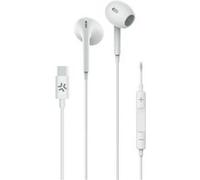 Celly UP1300TYPECWH écouteur/casque Avec fil Ecouteurs Appels/Musique USB Type-C Blanc