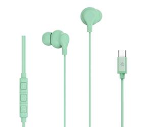 Celly UP1600TYPECGN casque Avec fil Ecouteurs Appels/Musique USB Type-C Vert