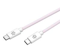 Câble USB-C Celly USBCUSBCCOTTPK - Rose - 1.5 m - Charge rapide jusqu'à 100 Watt - Compatible iPhone 15