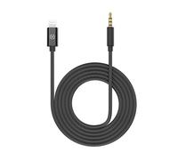 Celly USBLIGHT35MMBK câble de téléphone portable Noir 1 m 3,5mm Lightning