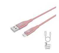 Celly Usbmicrocol3mpk Cavo Usb 3 M Usb A Micro-Usb B Rosa