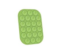 Celly, Ventouse rectangulaire pour téléphone avec 22 ventouses en silicone, support porte-téléphone polyvalent, couleur verte, 9 x 6 cm