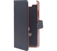 Celly Wally Book Case - Convient à Samsung Galaxy A80 - Faux cuir - Etui à cartes - Noir