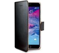 Celly Wally Book Case - Convient à Samsung Galaxy Note 5 - Faux cuir - Etui à cartes - Noir