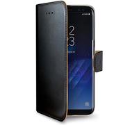 Celly Wally Book Case - Convient à Samsung Galaxy S8 - Faux cuir - Etui à cartes - Noir