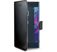 Celly Wally Book Case - Convient à Sony Xperia XZ - Faux cuir - Etui à cartes - Noir