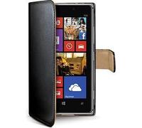 Celly Wally Bookcase - compatible avec Nokia Lumia 925 - simili-cuir - porte-cartes - noir