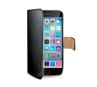 Celly Wally coque de protection pour téléphones portables Étui avec portefeuille Noir Apple (brand) iPhone 6