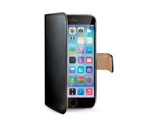 Celly Wally coque de protection pour téléphones portables Étui avec portefeuille Noir Apple (brand) iPhone 6