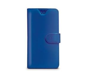 Celly Wally Unica coque de protection pour téléphones portables 15,2 cm (6 ) Étui avec portefeuille Bleu Universel