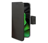 Celly WALLY1054 coque de protection pour téléphones portables 15,5 cm (6.1 ) Étui avec portefeuille Noir Apple iPhone 15 Pro
