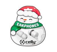Celly XMASEARSNOWWH écouteur/casque Avec fil Ecouteurs Appels/Musique Blanc