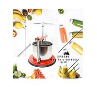 CELMS Lampe Torche à Presser avec Certification Alimentaire Fer et Acier Inoxydable 430 Made in Italy pour tomates aubergines légumes jus Fruits et Huile 3kg