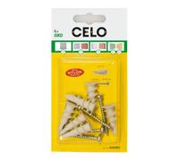 CELO Befestigungssysteme CELO Blister Chevilles pour plaques de plâtre plastique avec vis GKD PZ Quantité:6