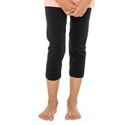 Celodoro 3/4 Capri Pantalon stretch en coton pour enfant - Noir - Taille Unique