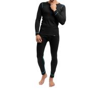 celodoro CFLEX - Set de ropa térmica y Para esquí Para Hombre - Camiseta y pantalón - Tecnología POLARDRY - Negro/Azul - X-Large