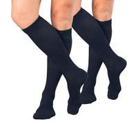 Celodoro Chaussettes de voyage pour femmes et hommes (1, 2, paire) avec effet de compression, 39-42