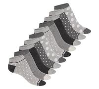 Celodoro Chaussettes sneaker Eco mignonnes pour femmes (10 paires) Chaussettes courtes en coton régénératif, 35-38