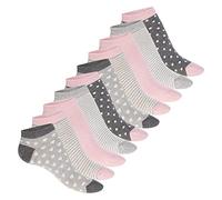 Celodoro Chaussettes sneaker Eco mignonnes pour femmes (10 paires) Chaussettes courtes en coton régénératif, 35-38