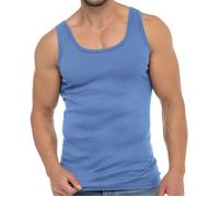 Celodoro débardeur homme, style business en coton (1 pièce) - Bleu clair XXXL