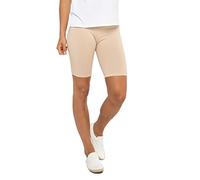 Celodoro Legging court pour femme (1 pièce) en jersey stretch, beige, XL