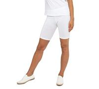 Celodoro Legging court pour femme (1 pièce) en jersey stretch, Blanc., XXL