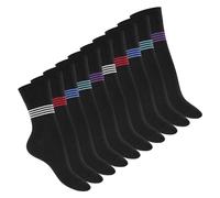 Celodoro Lot de 10 paires de chaussettes, écologiques, mignonnes, avec motif, en coton régénérant, pour femme