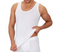 celodoro Lot de 5 Maillots de Corps à Fines côtes pour Hommes - Blanc 5XL