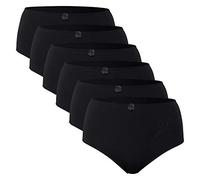 Celodoro Lot de 6 culottes en microfibre et élasthanne pour femme avec broderie sertie de dentelle - ultra doux et satiné - nombreuses couleurs disponibles