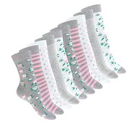 Celodoro Pack de 10 paires de chaussettes en coton pour femme Différents motifs au choix - - Taille unique