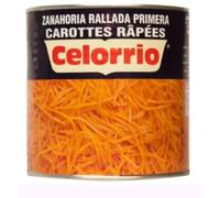Celorrio Carottes Râpées, Pack de 3 Grandes Boîtes de 3 kg, Poids Égoutté 1.5 kg, Format Professionnel