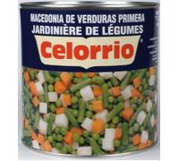 Celorrio Macédoine de Légumes, Très Grande Boîte de 3 kg, Format Professionnel pour Cantines, Traiteurs et Événements