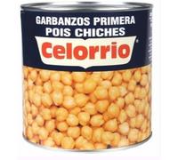 Celorrio Pois Chiches Cuits, Pack de 2 Grandes Boîtes de 3 kg, Poids Égoutté 1.6 kg, Format Grande Capacité