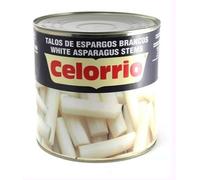 Celorrio Tiges d'Asperges Blanches, Boîte 3 kg, Poids Égoutté 1.6 kg, Format Industriel pour Restauration Collective