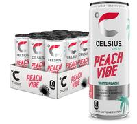 CELSIUS Peach Vibe saveur pêche blanche - 12 x 35,5 cl