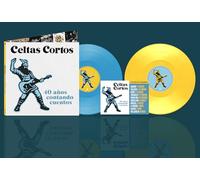 Celtas Cortos - 40 años contando cuentos (2 LP) LP Color Amarillo y Azul + Postal Firmada [Vinilo]