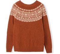 Celtic & Co. Celtic & Co. Brown Dongel Fair Isle Yoke Jumper